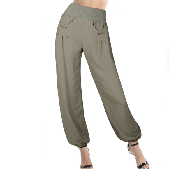 BaishengGT Pants - BeishengGT Baggy Harem Pants Women's Size XL